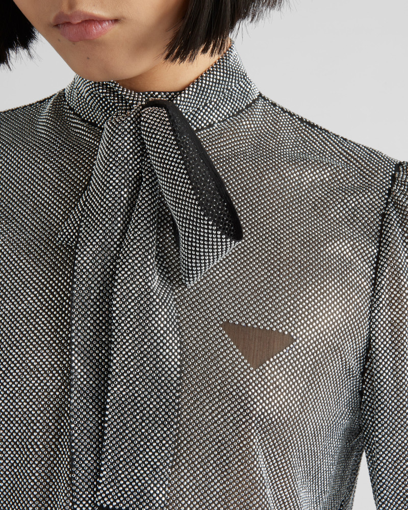 Studded chiffon top 4