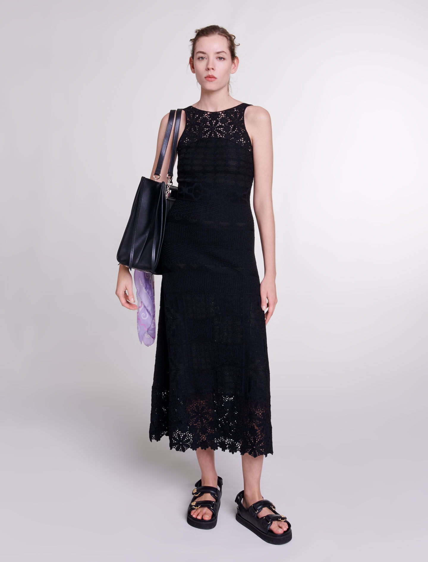 Crochet-knit maxi dress - 2