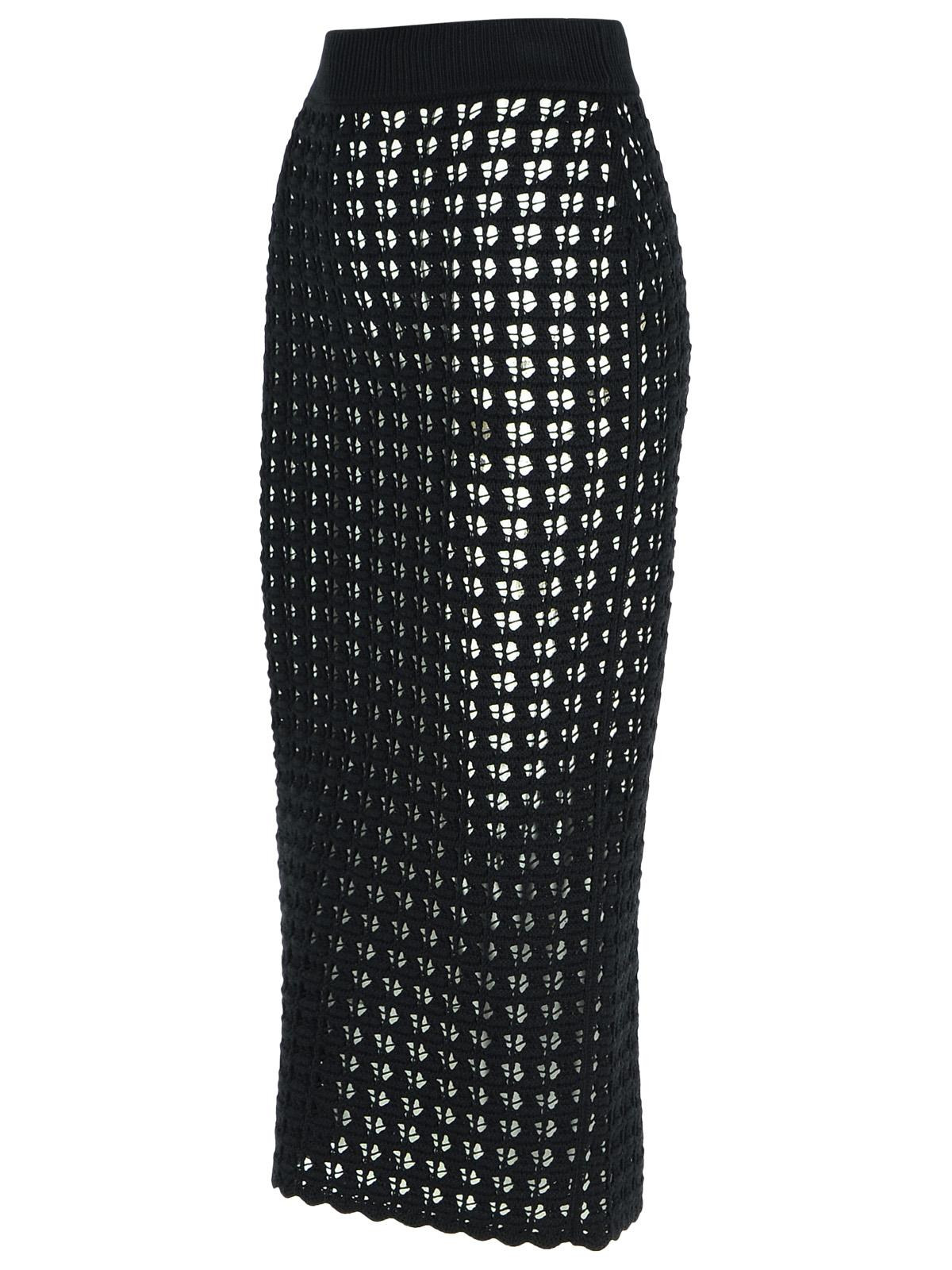 Dolce & Gabbana Black Virgin Wool Skirt Women - 2