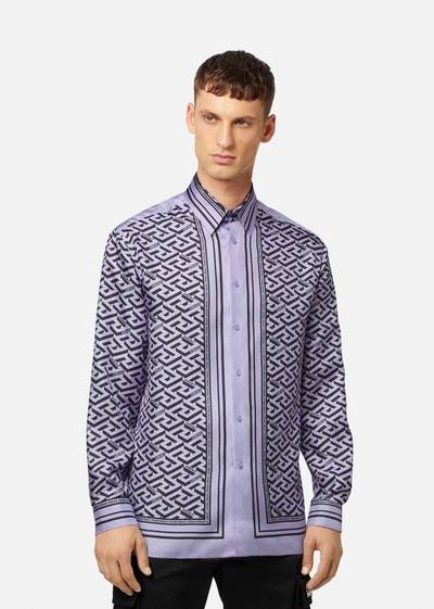 VERSACE La Greca Silk Shirt outlook