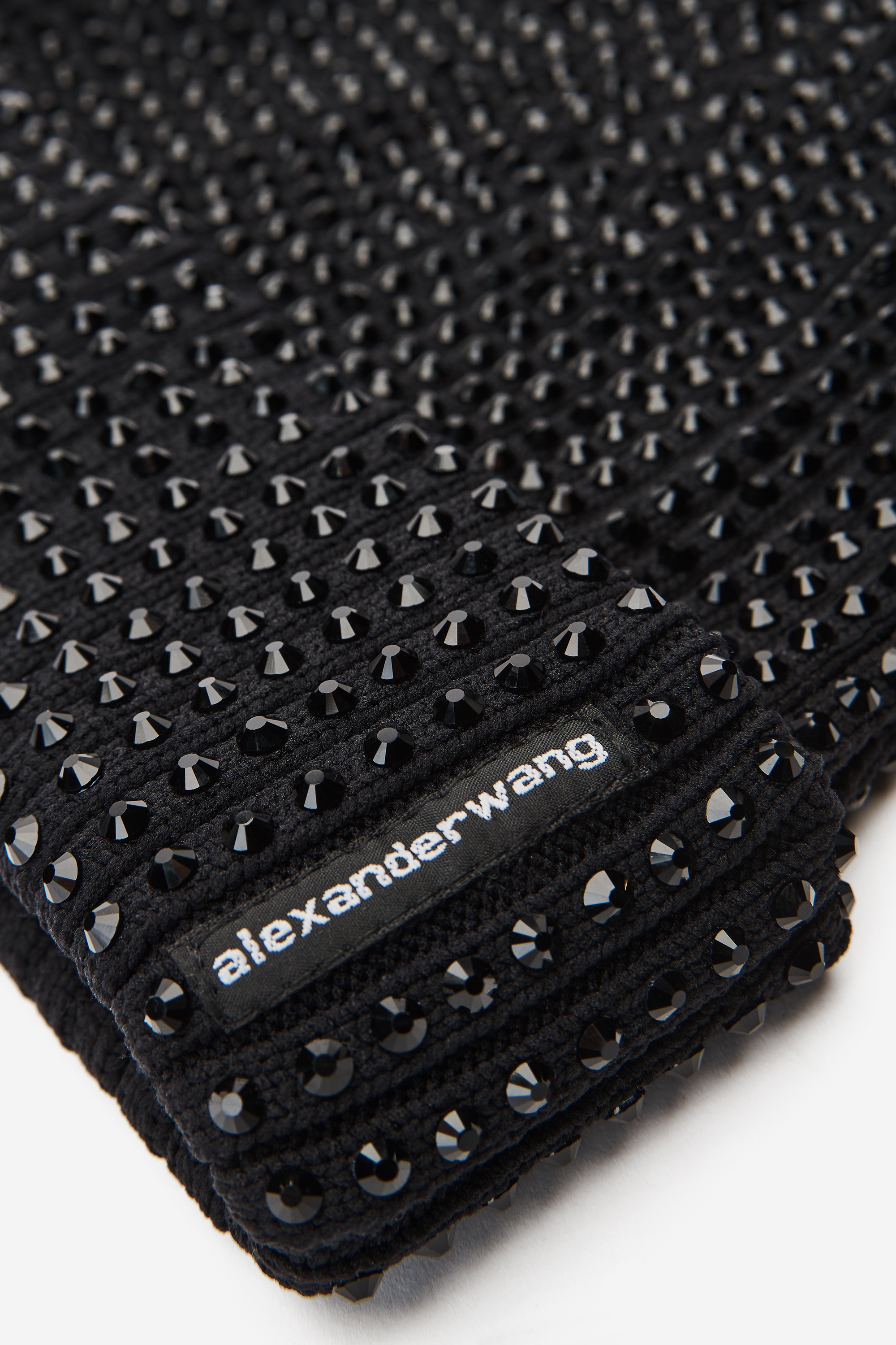 crystal hotfix logo beanie - 3