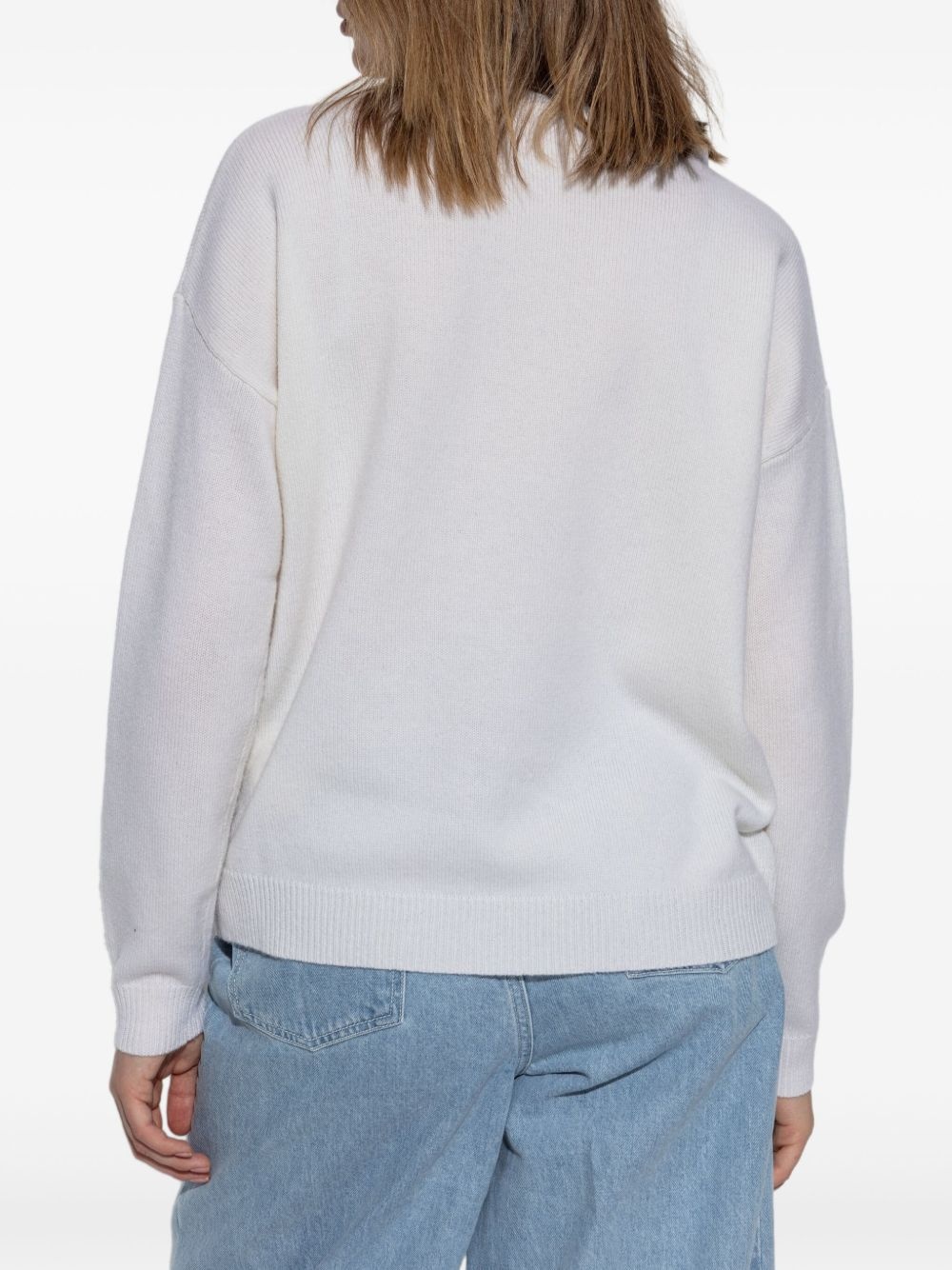 monogram-pattern sweater - 4