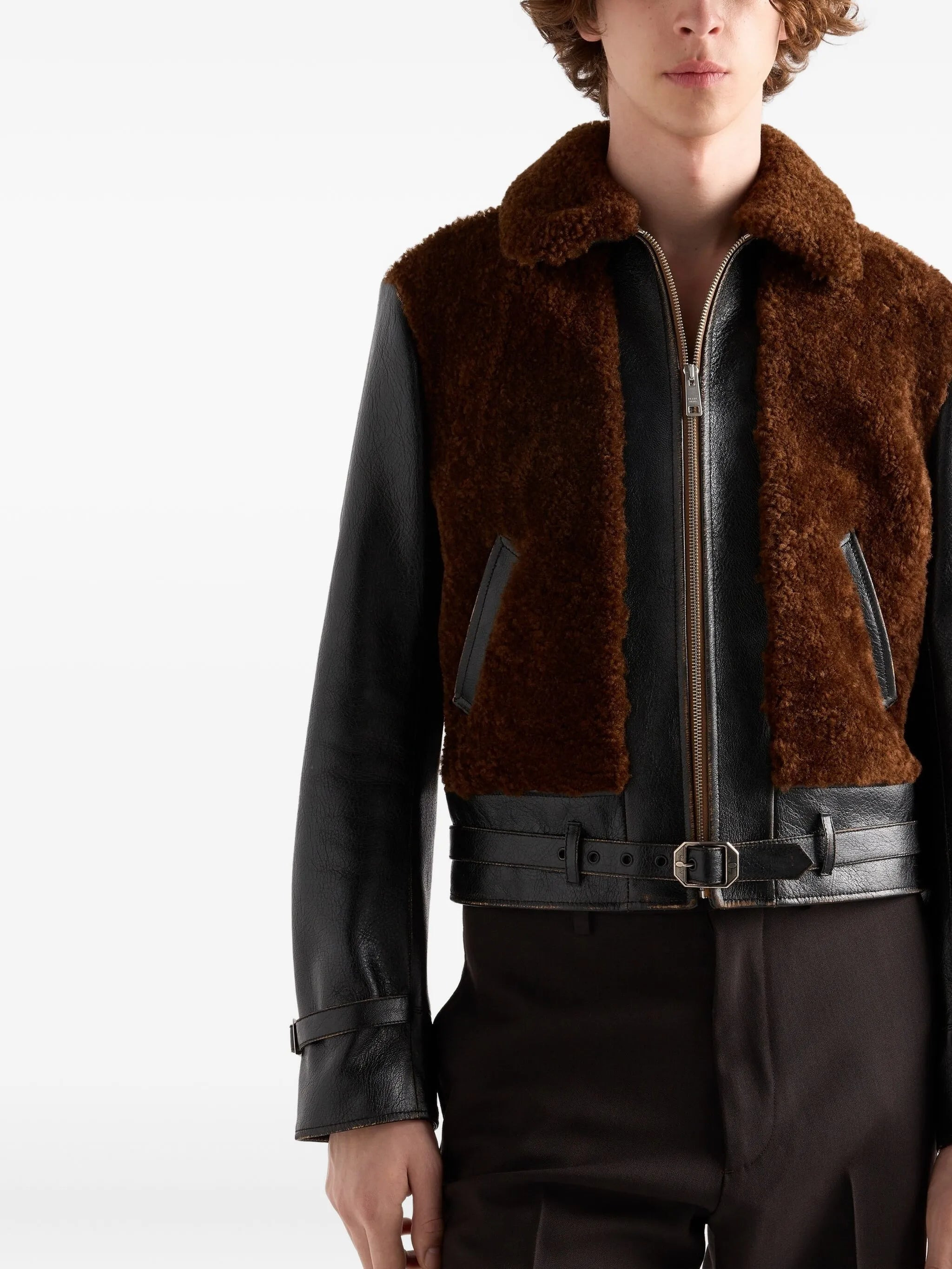 Prada Shearling Leather Jacket - 3