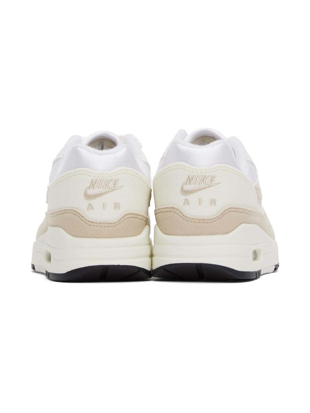 White & Beige Air Max 1 Sneakers - 2