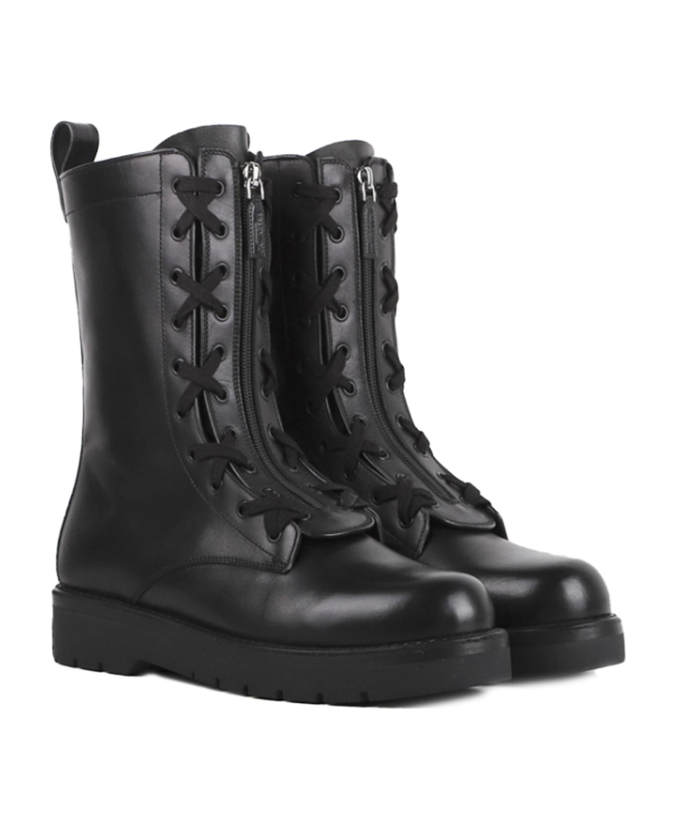 Garavani Combat Leather Boots - 2
