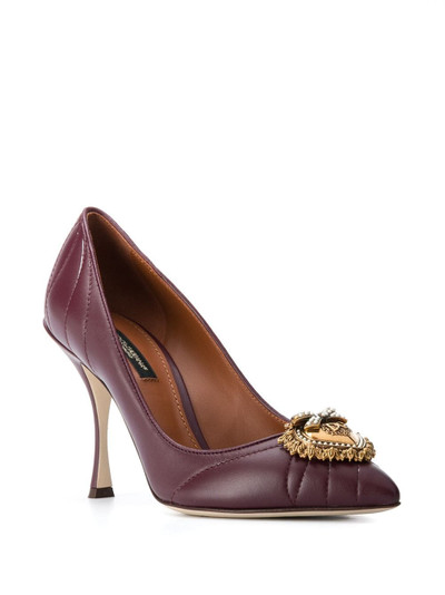 Dolce & Gabbana Devotion leather pumps outlook