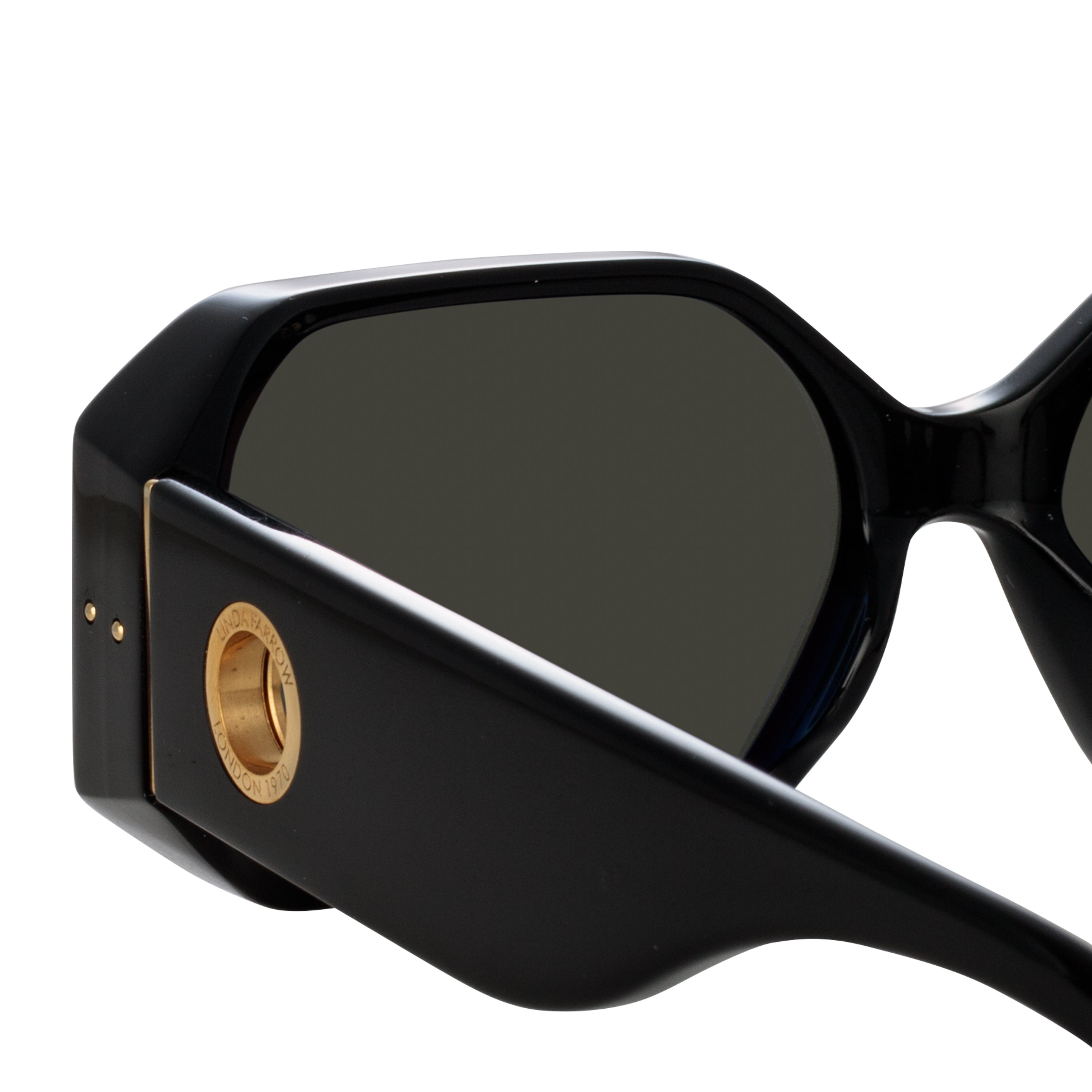 MEN'S BAILEY ANGULAR SUNGLASSES IN BLACK - 8
