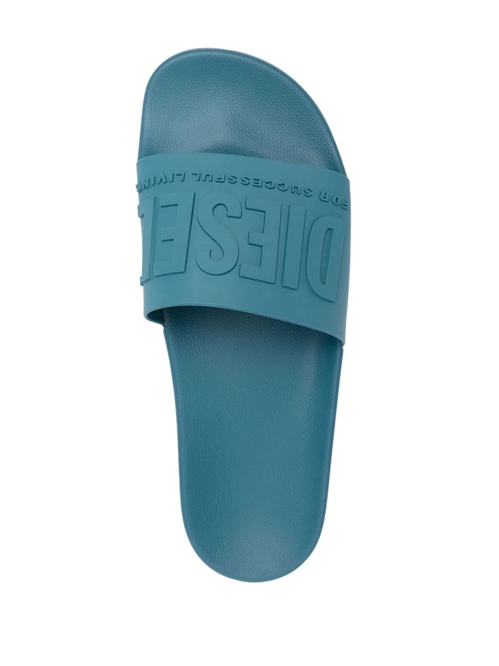 embossed-logo open-toe slides - 4