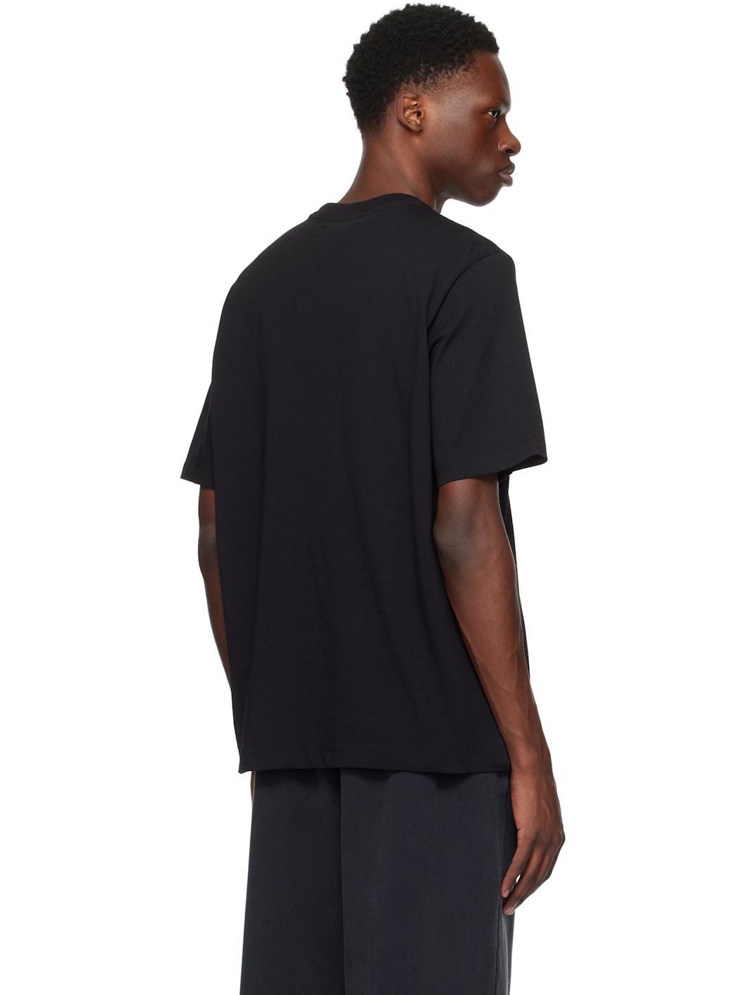 Black 'Amiri' Staggered Logo T-shirt - 3
