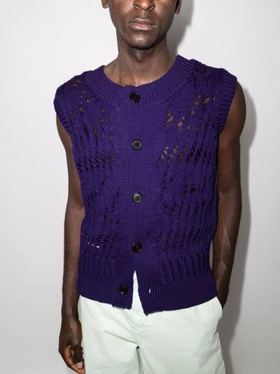 NAMACHEKO Clemens cutout knitted vest outlook