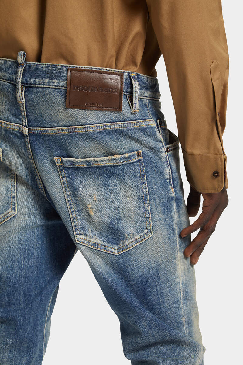 MEDIUM SANDY WASH SKATER JEANS 6