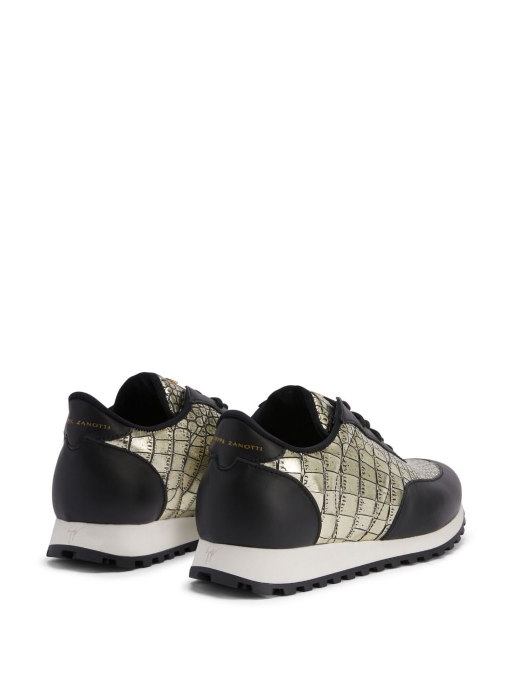 Jimi Running panelled metallic sneakers - 3