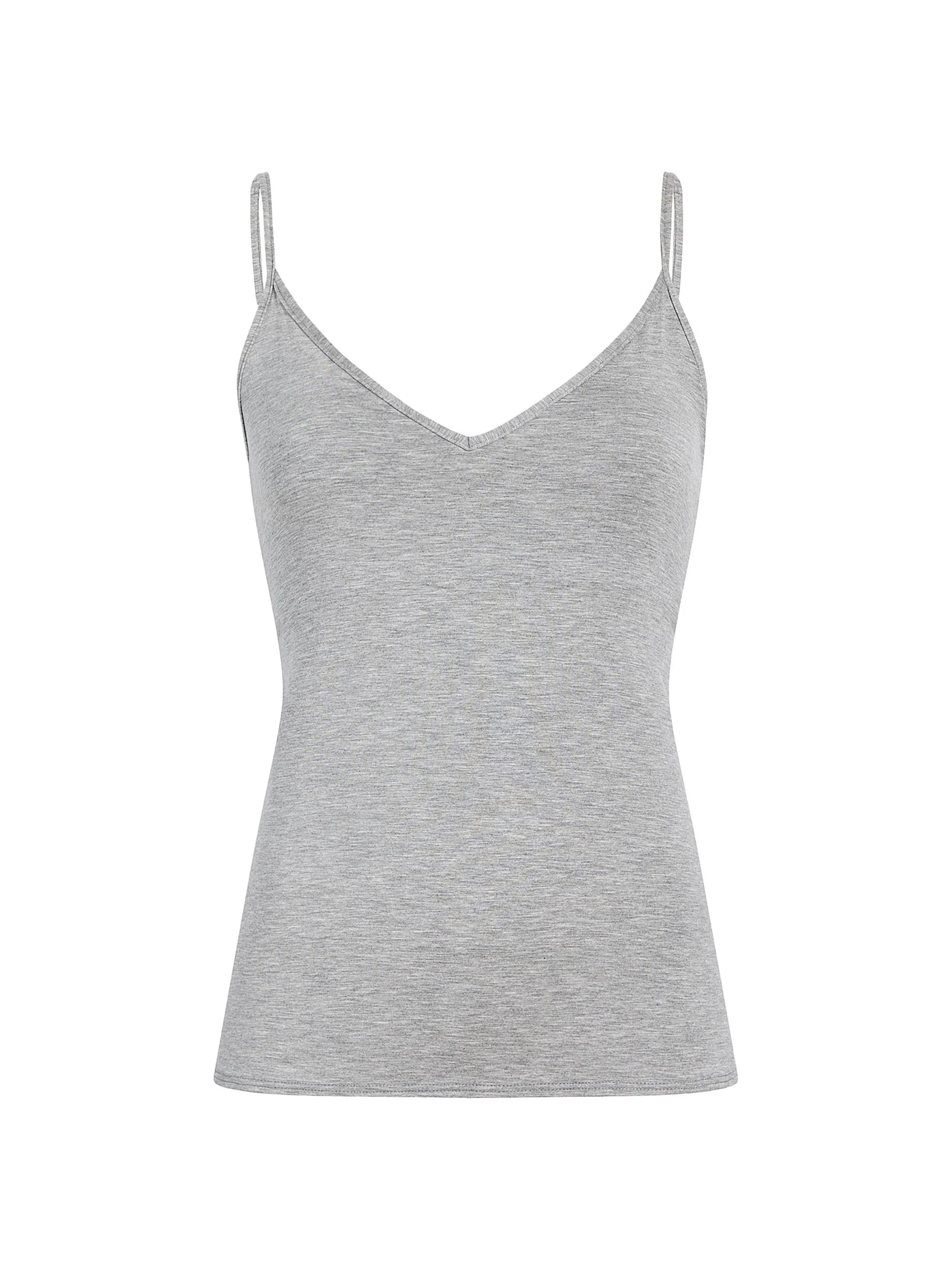 Women's Butter V-Neck Cami Tank - Heathered Grey - 1