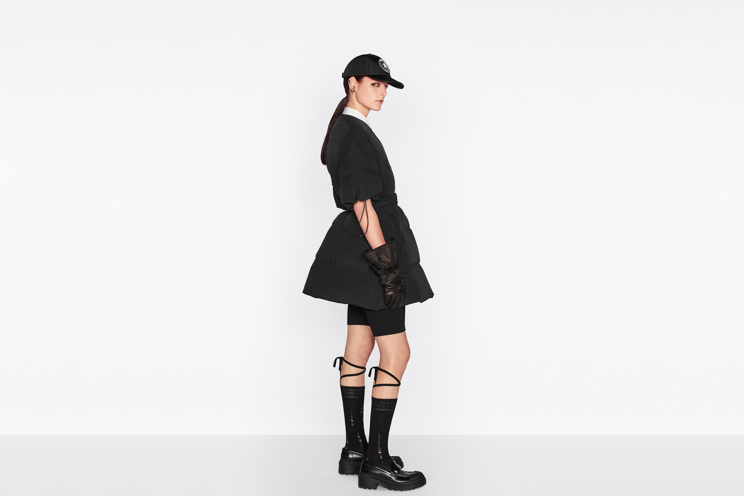 DiorAlps Mid-Length Puffer Jacket with Belt - 3
