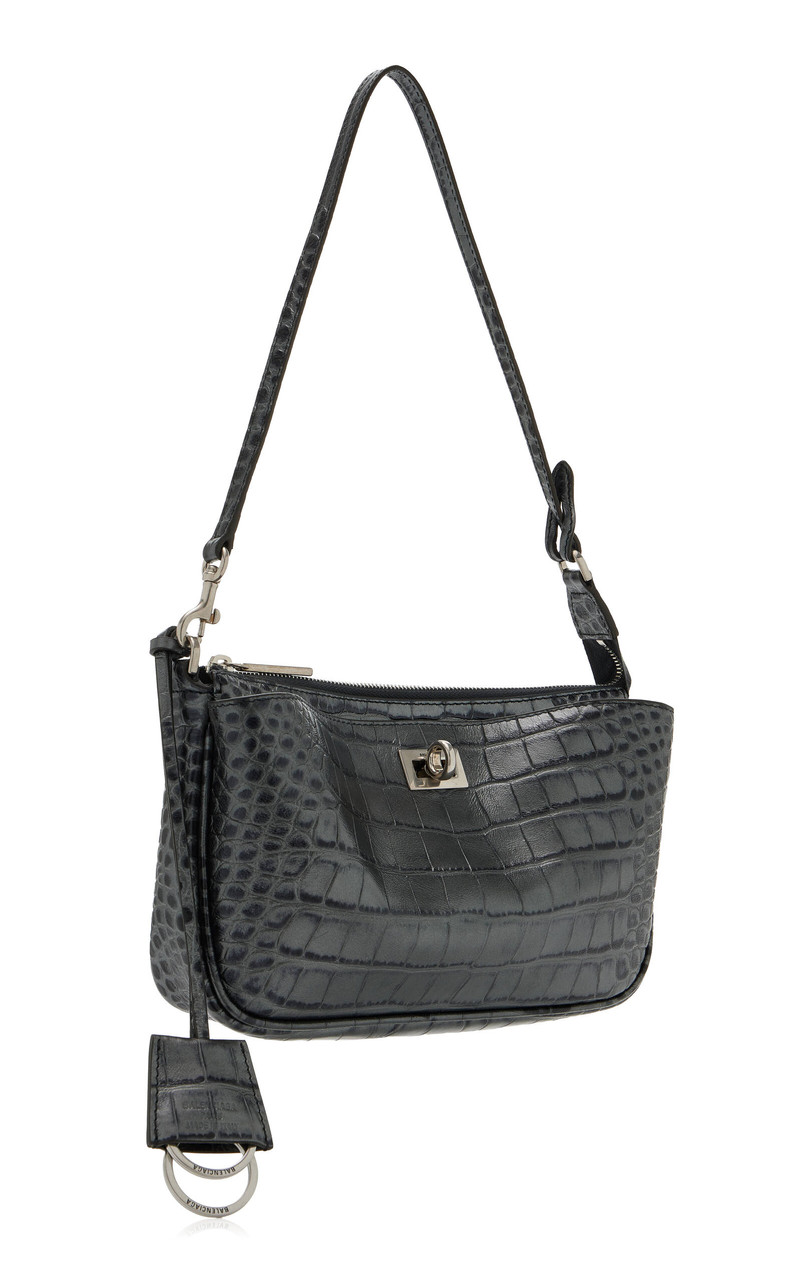 BALENCIAGA Rodeo Sling Pochette silver outlook