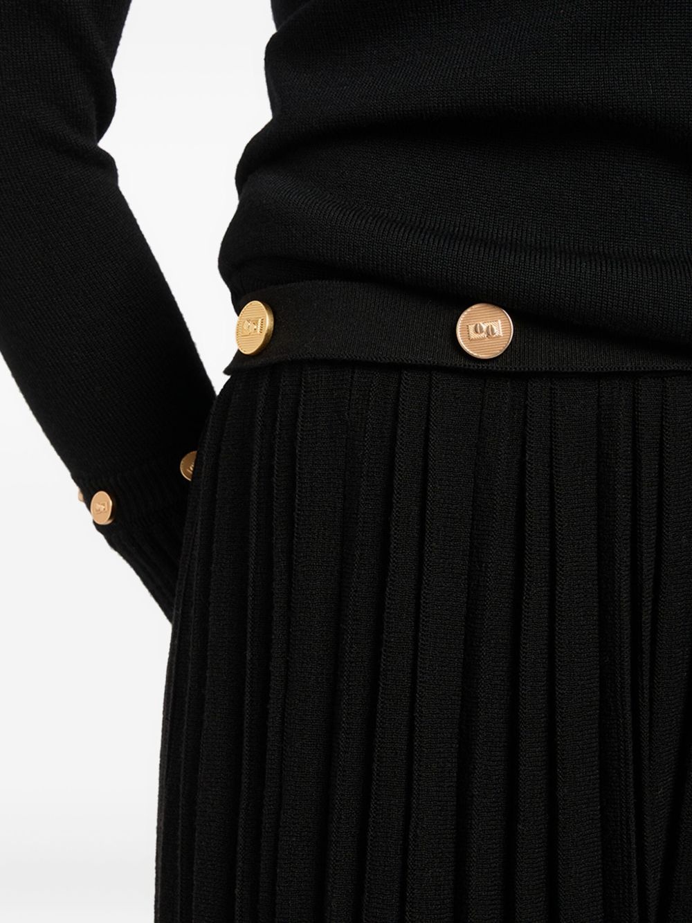 pleated maxi skirt - 4
