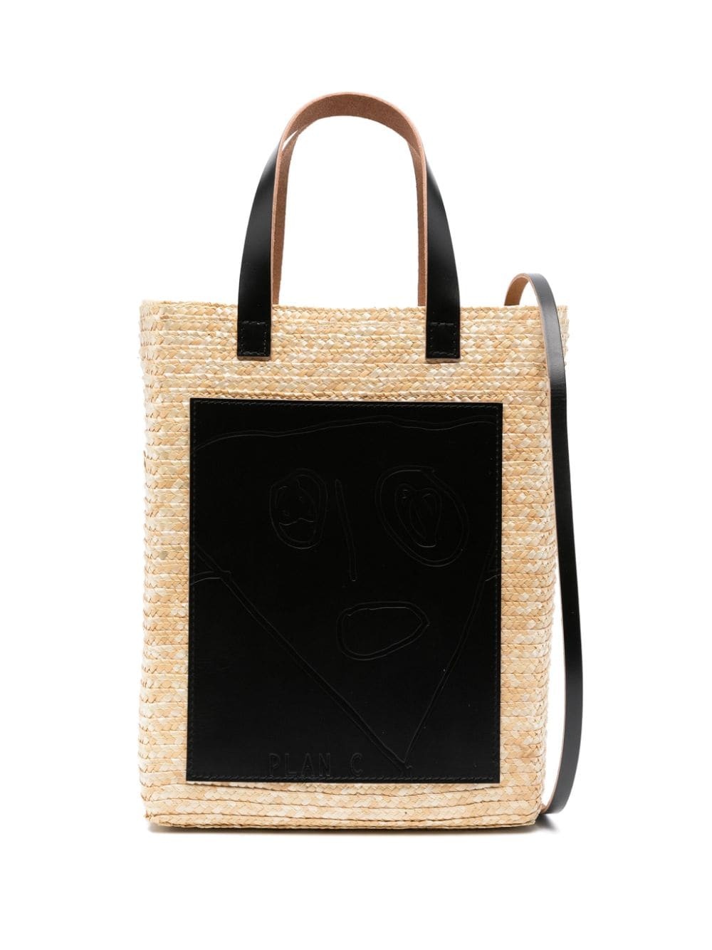 Pili and Bianca straw tote bag - 1