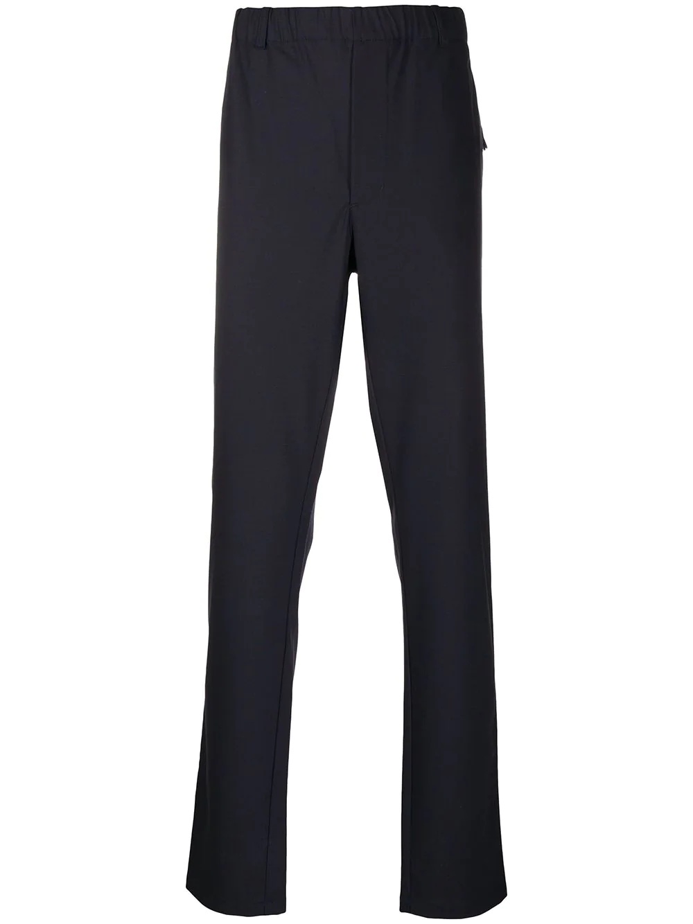 elasticated slim-fit trousers - 1