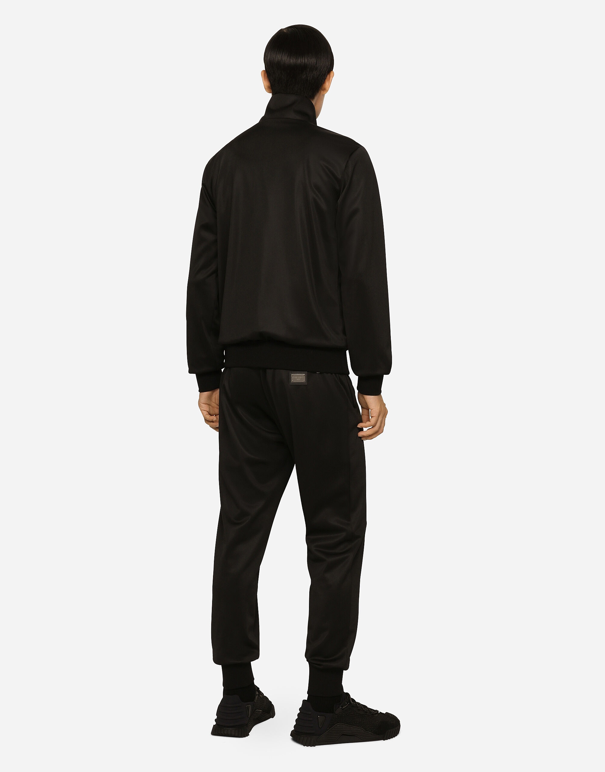 Technical jersey sweatshirt with branded tag - 5