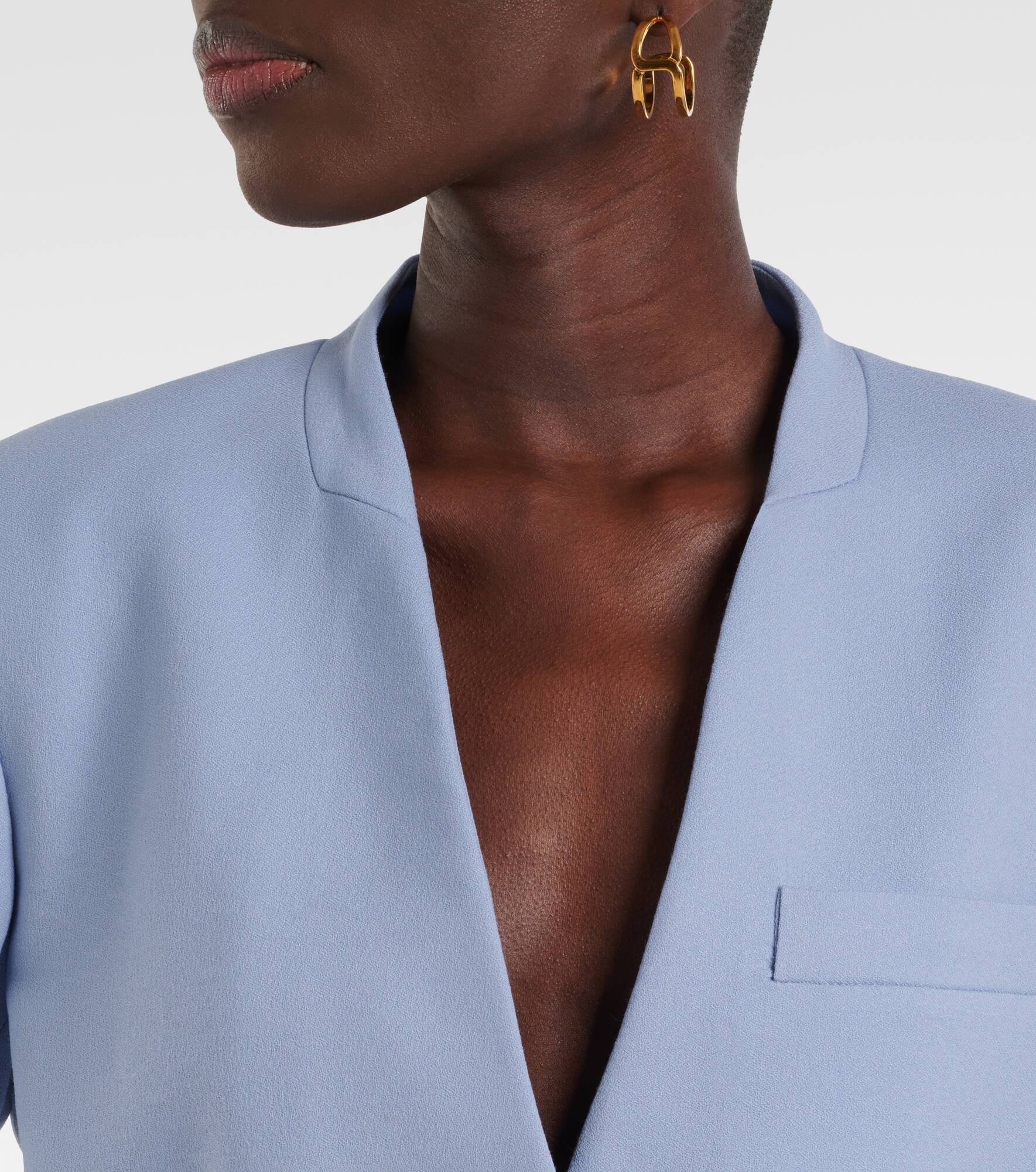 Victor wool crêpe jacket - 4