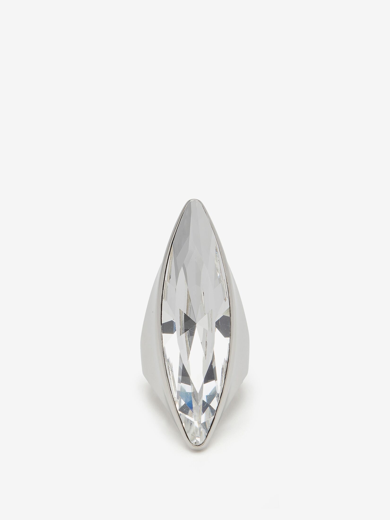 Women's Jewelled Shard Ring in Antique Silver - 1