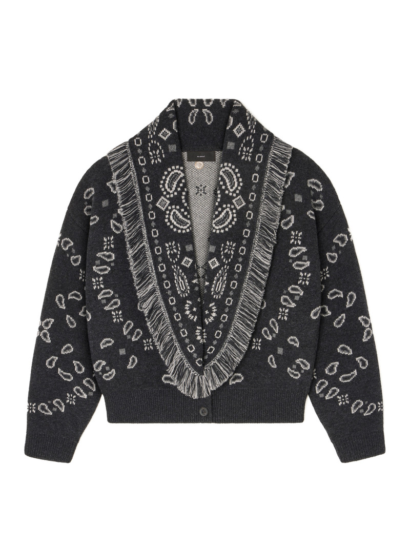 Alanui Bandana Jacquard Cardi-Bomber outlook