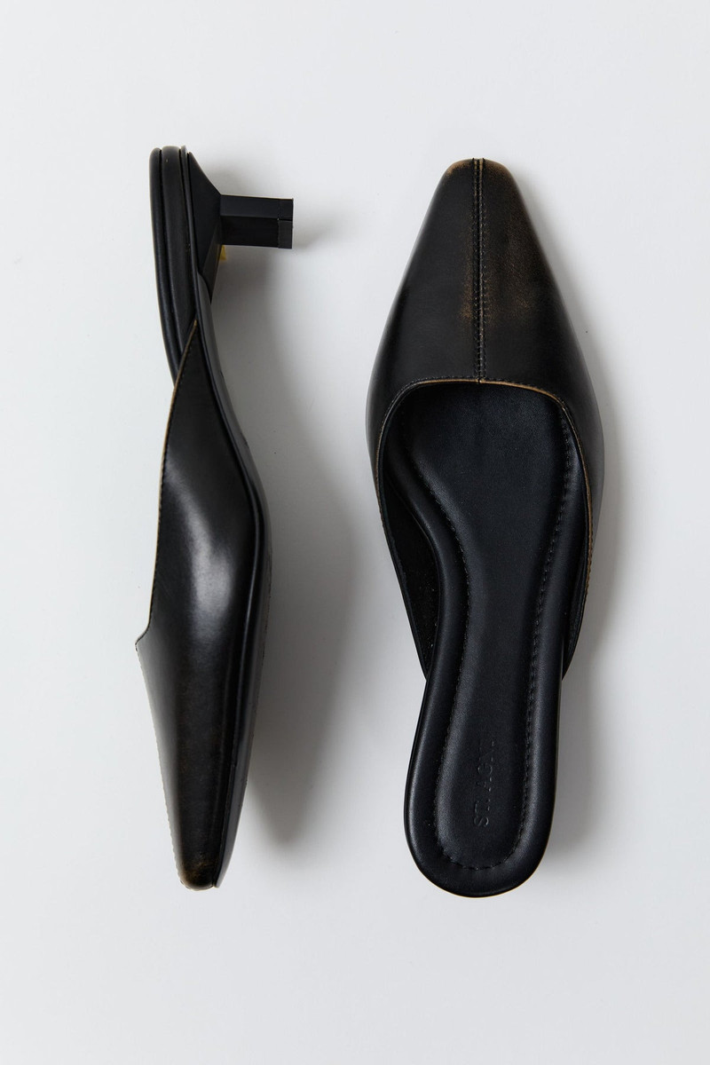 Brushed Miro Heel - Black 6