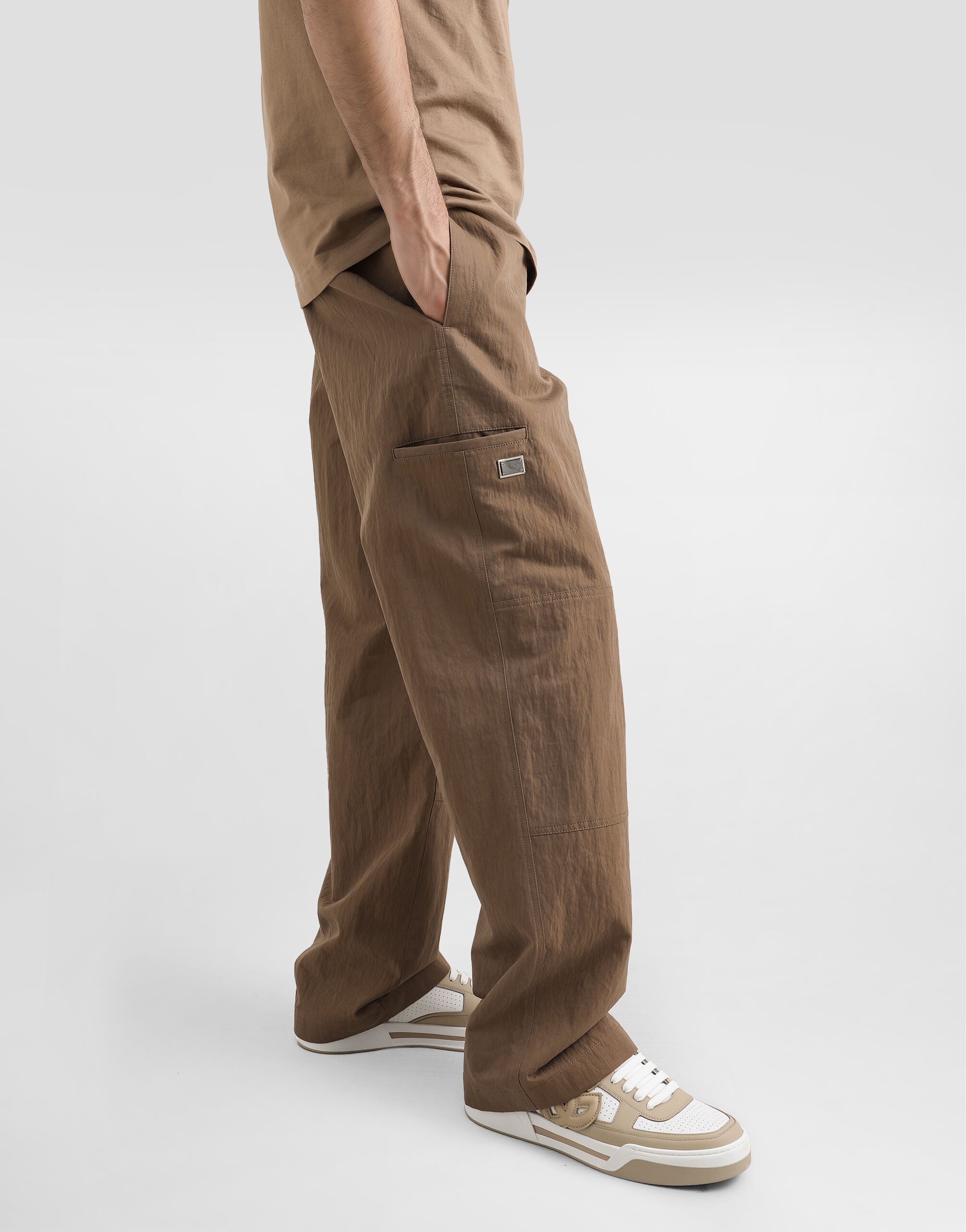 Cotton cargo pants with tag - 5