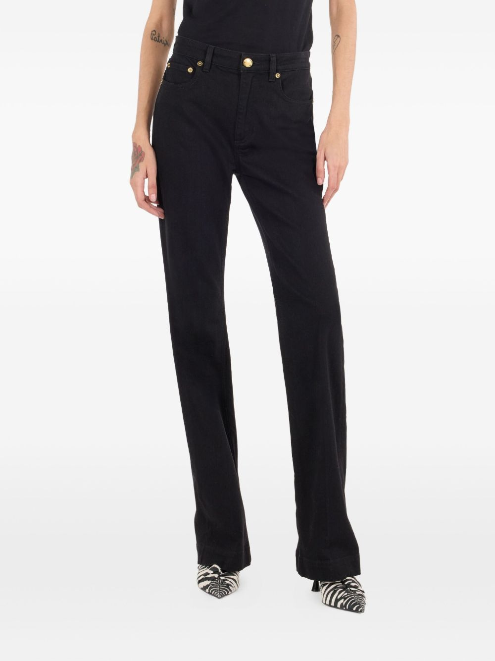 monogram snake jeans - 3