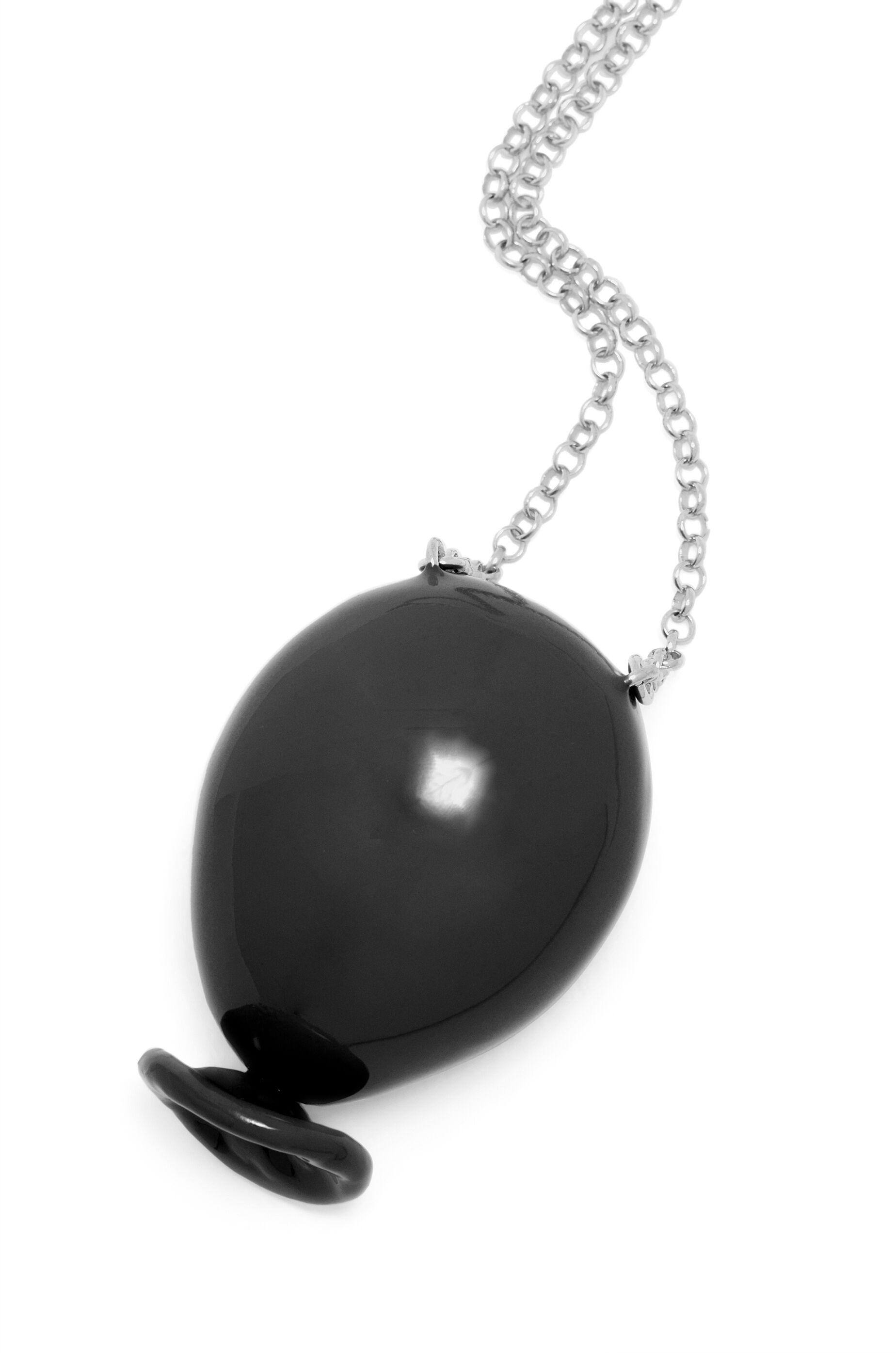 Balloon pendant in sterling silver and enamel - 3