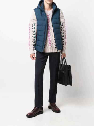 Herno zipped padded gilet outlook