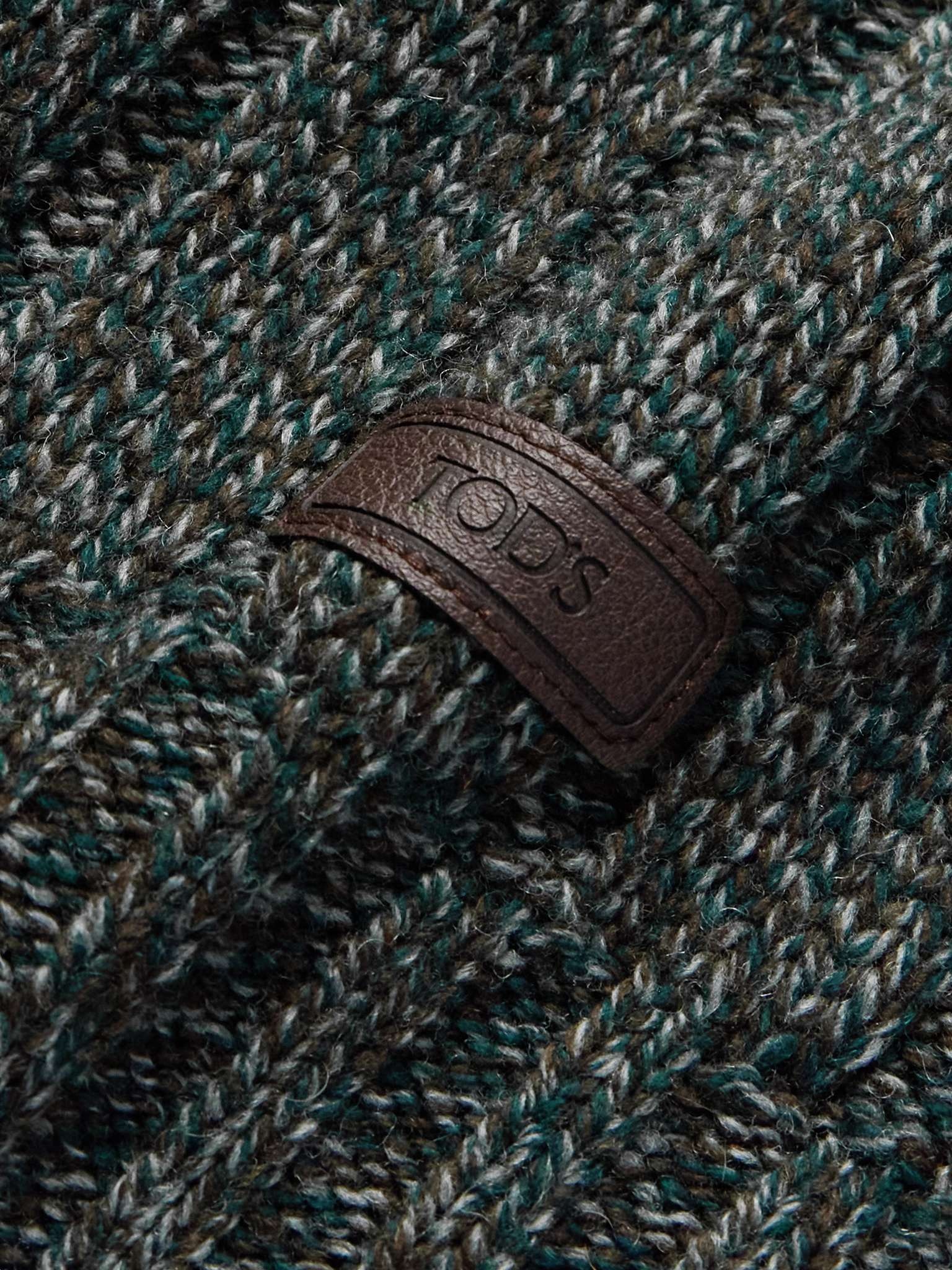 Logo-Appliquéd Ribbed Wool-Blend Rollneck Sweater - 5