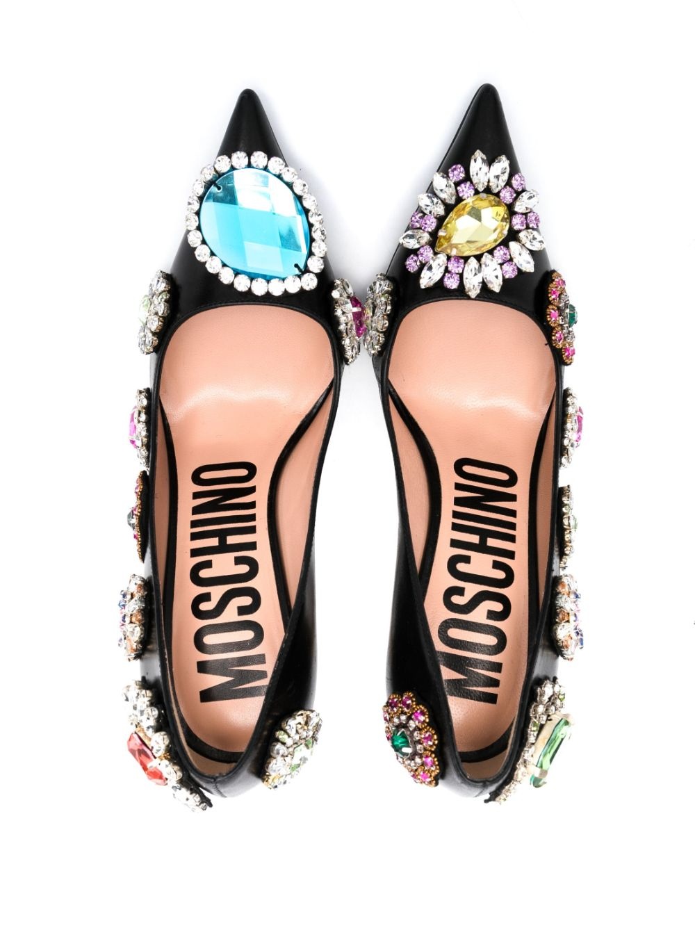 105mm crystal-embellished pumps - 4