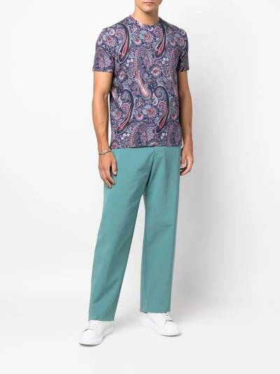 Etro paisley crew-neck T-shirt outlook