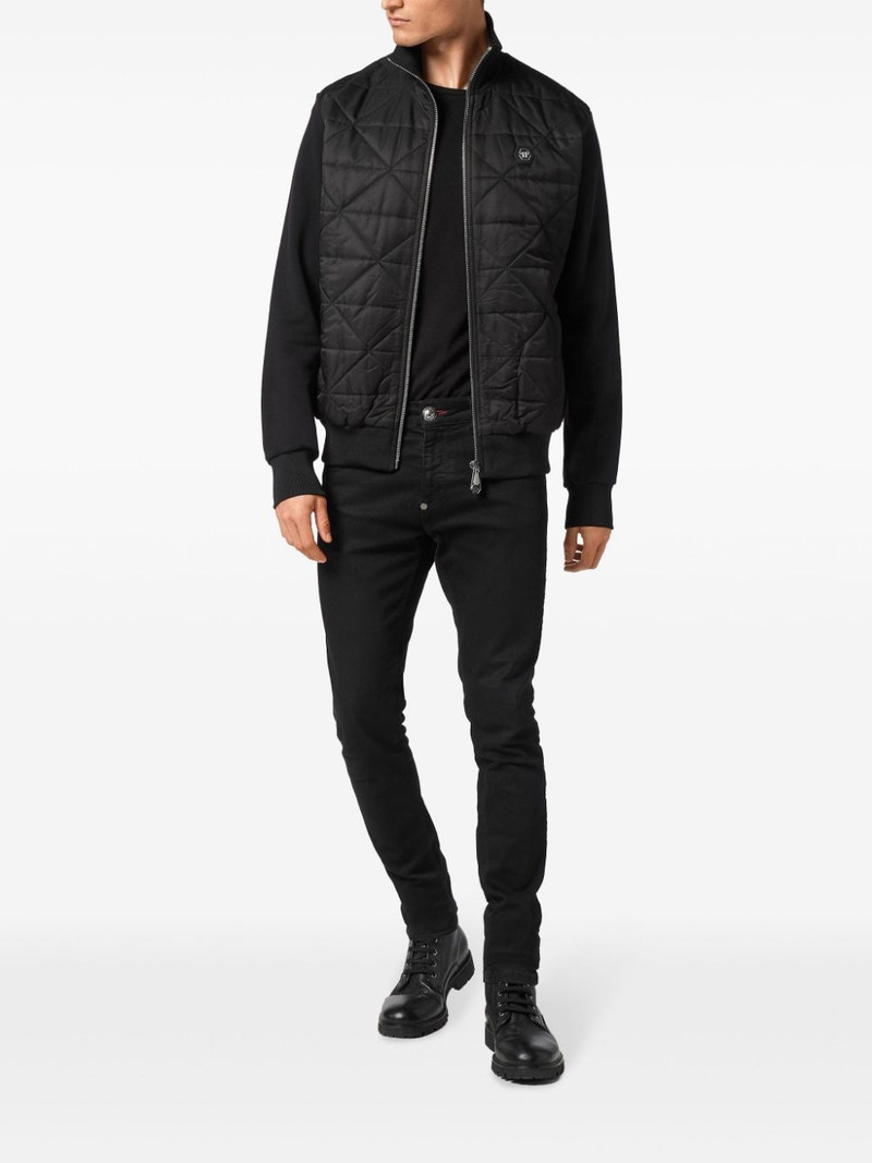 PHILIPP PLEIN quilted jogging jacket outlook