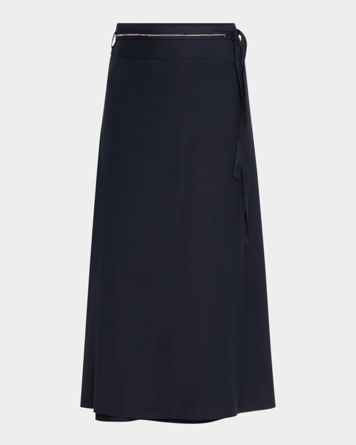 Punto Luce Tie-Waist Midi Skirt - 1