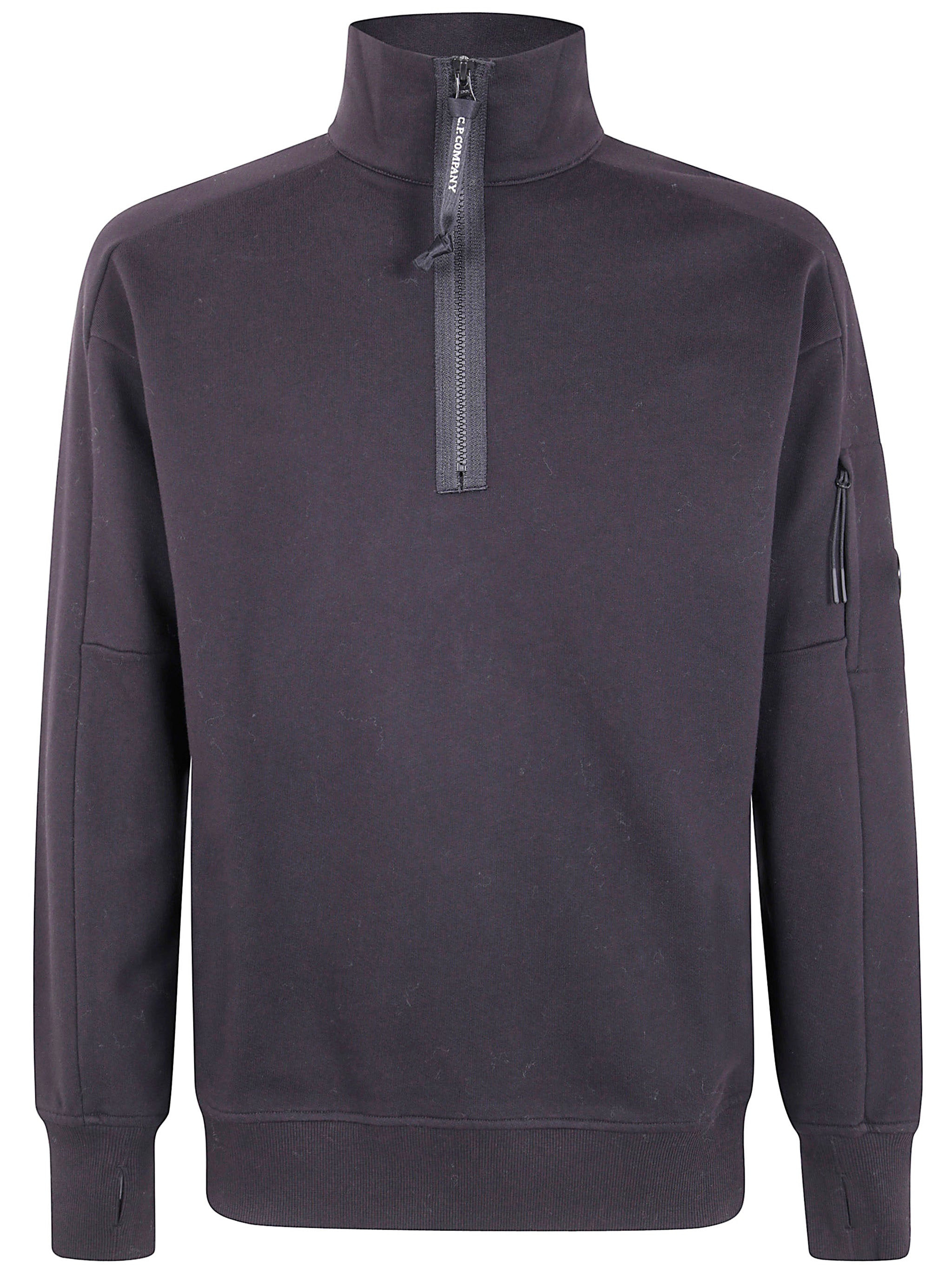 C.P. Company Men Sweatshirts Polo Collar In Diagonal Raised Fleece - 6