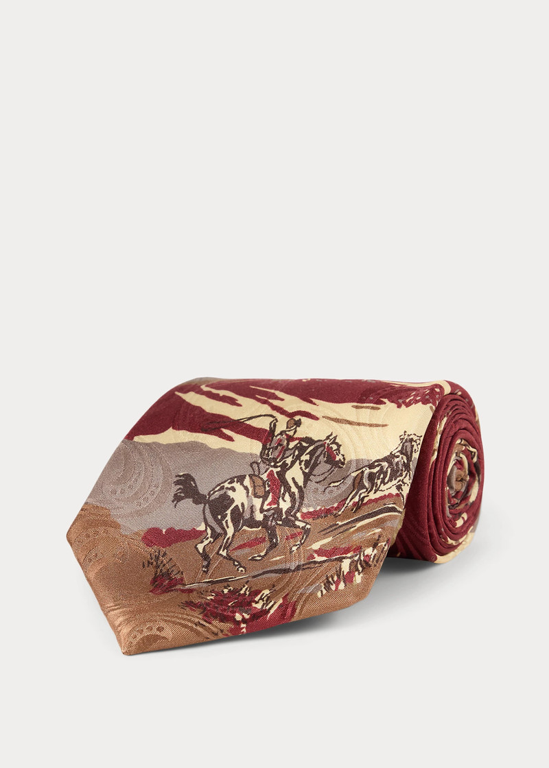 RRL by Ralph Lauren Handmade Western-Print Silk Tie outlook