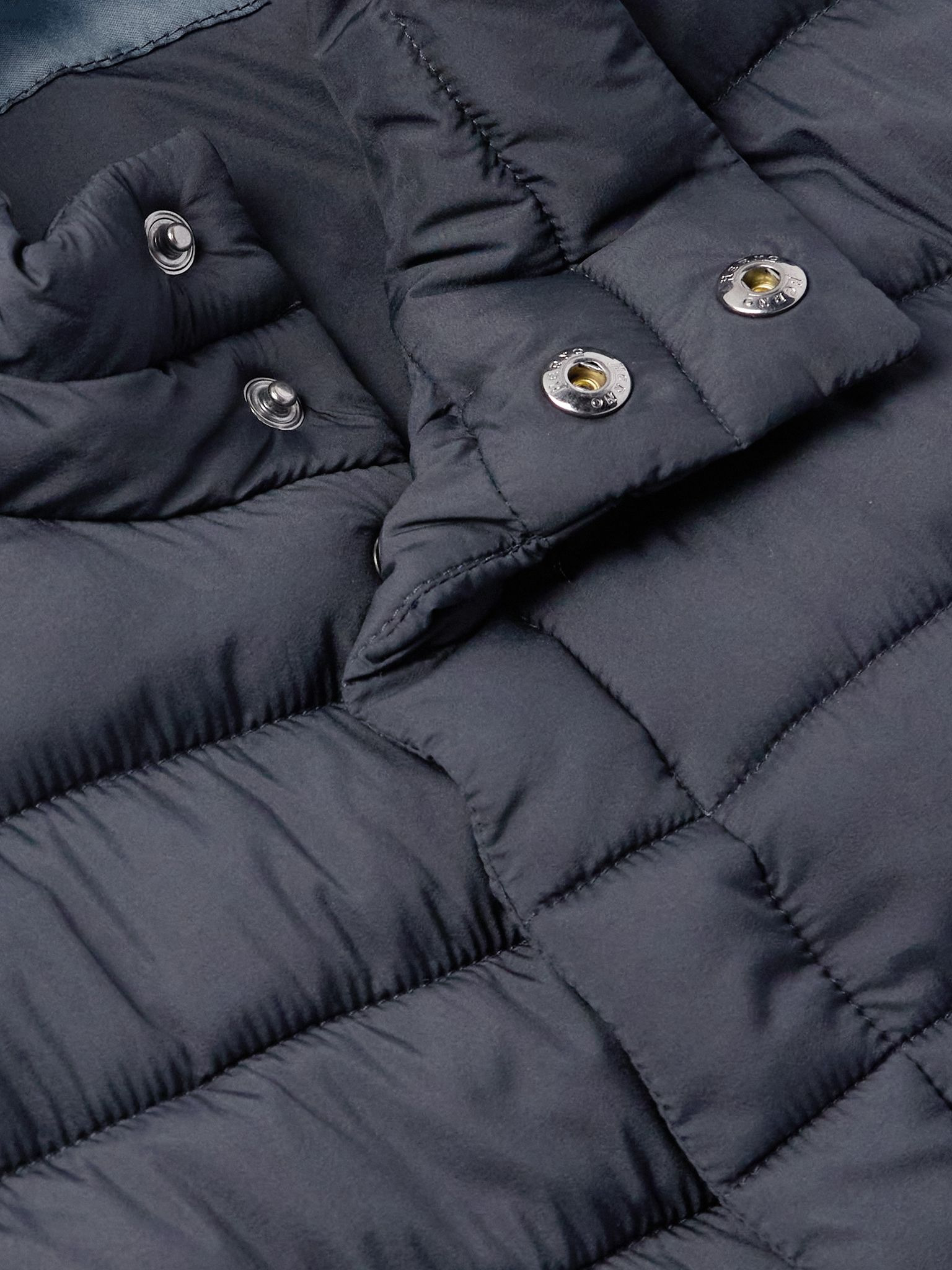 Lo Smanicato Quilted Nylon Gilet Blue - 4