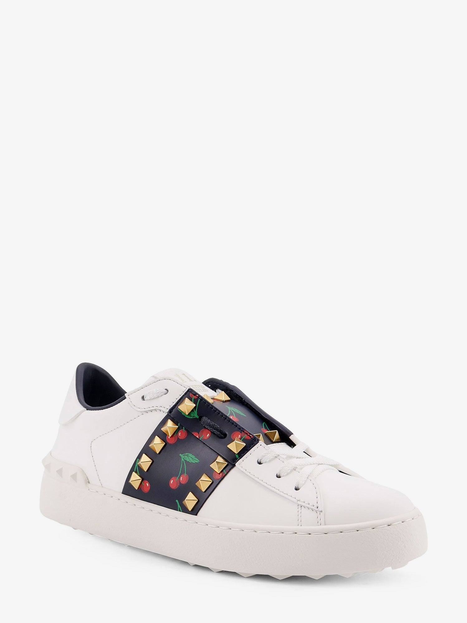 Rockstud Untitled Leather Low-Top Sneakers - 2