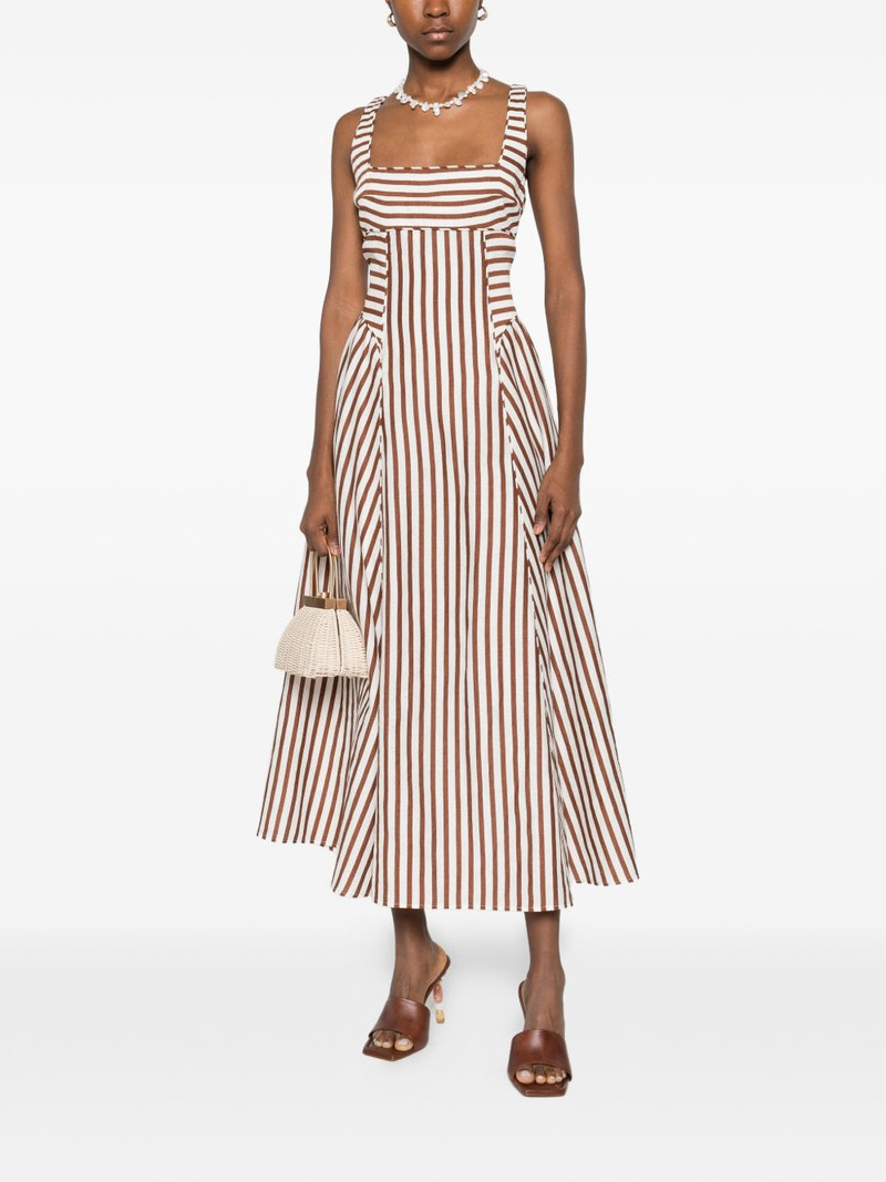 Cult Gaia Carla striped midi dress outlook
