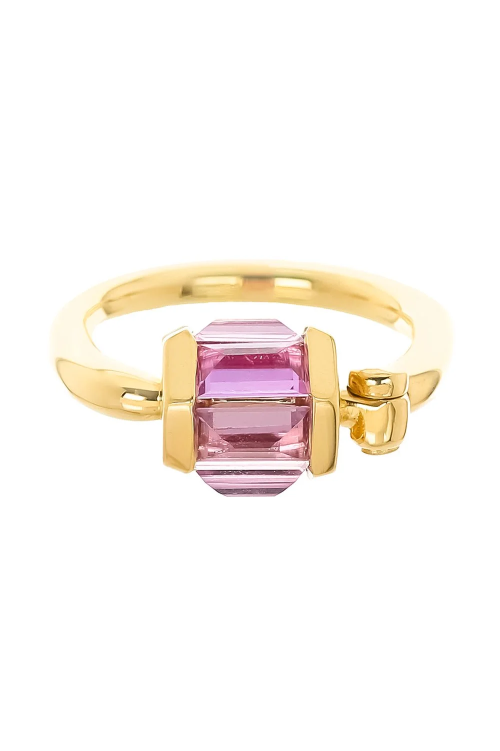 Pink Sapphire Baguette Trundle - 1