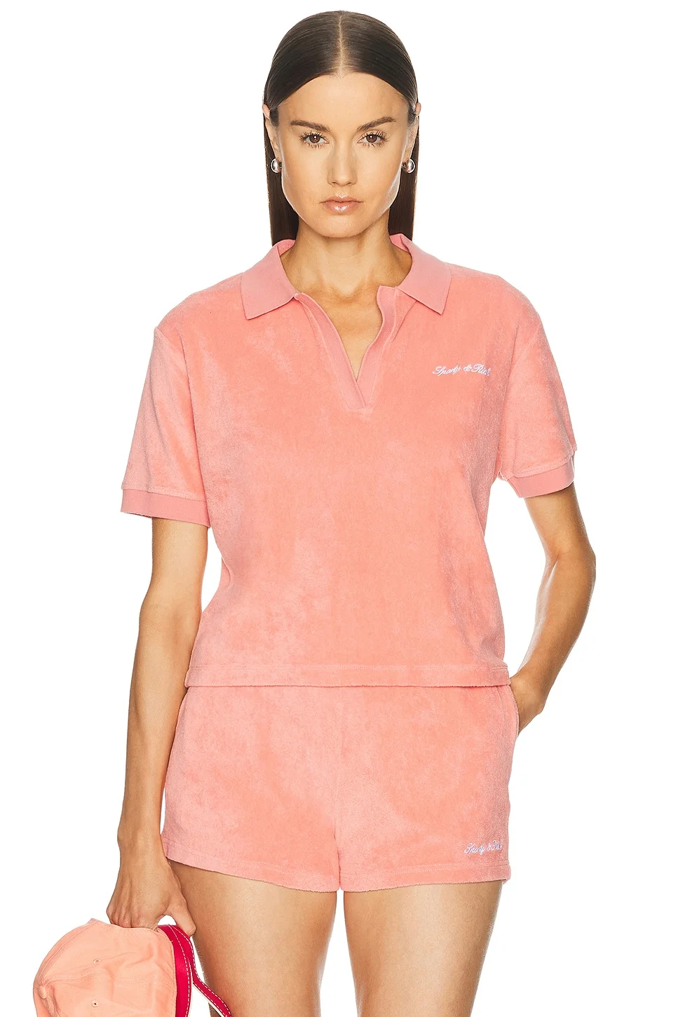 Signature Logo Terry Polo Top - 1