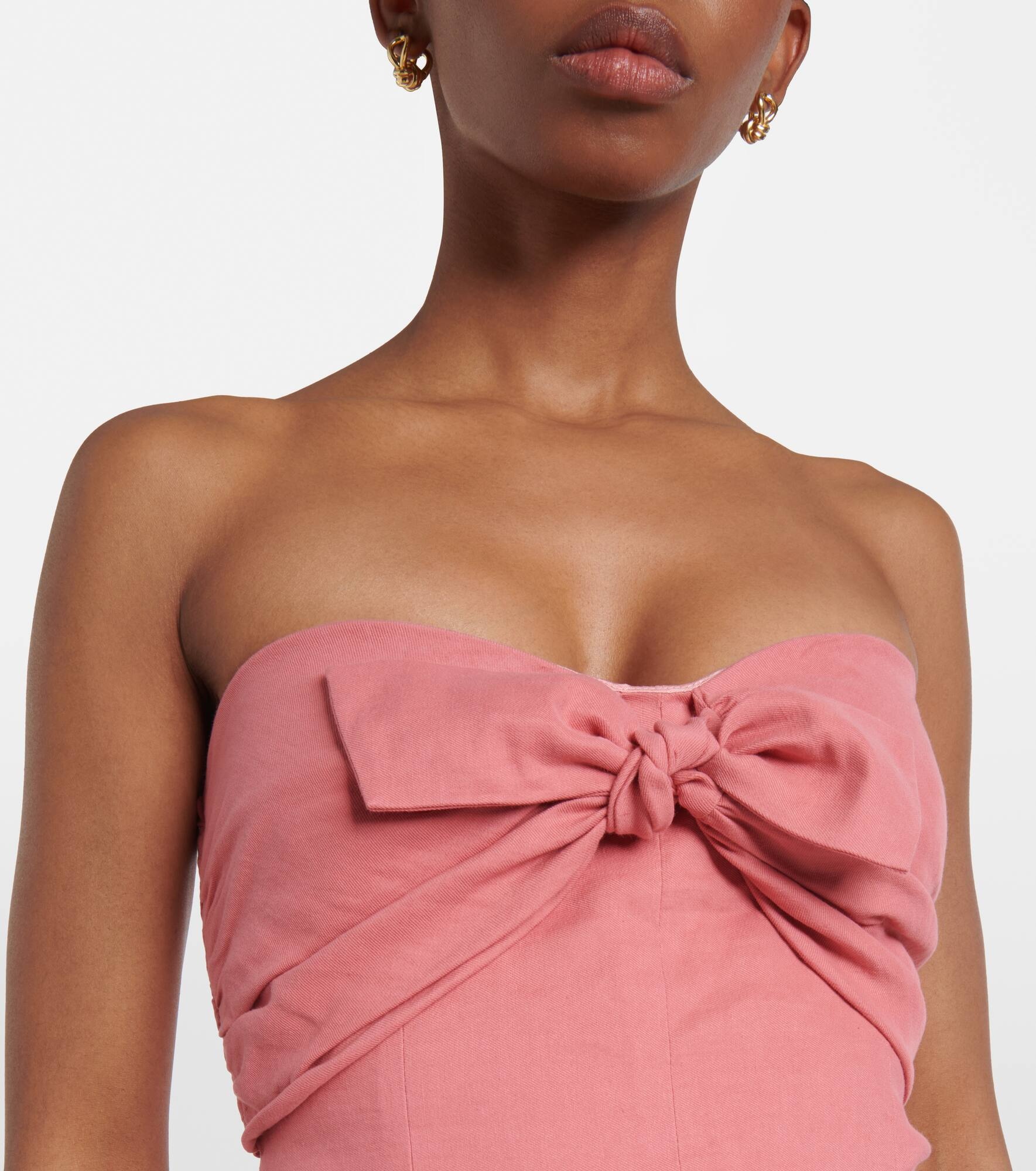 Rahel linen and cotton-blend maxi dress - 4