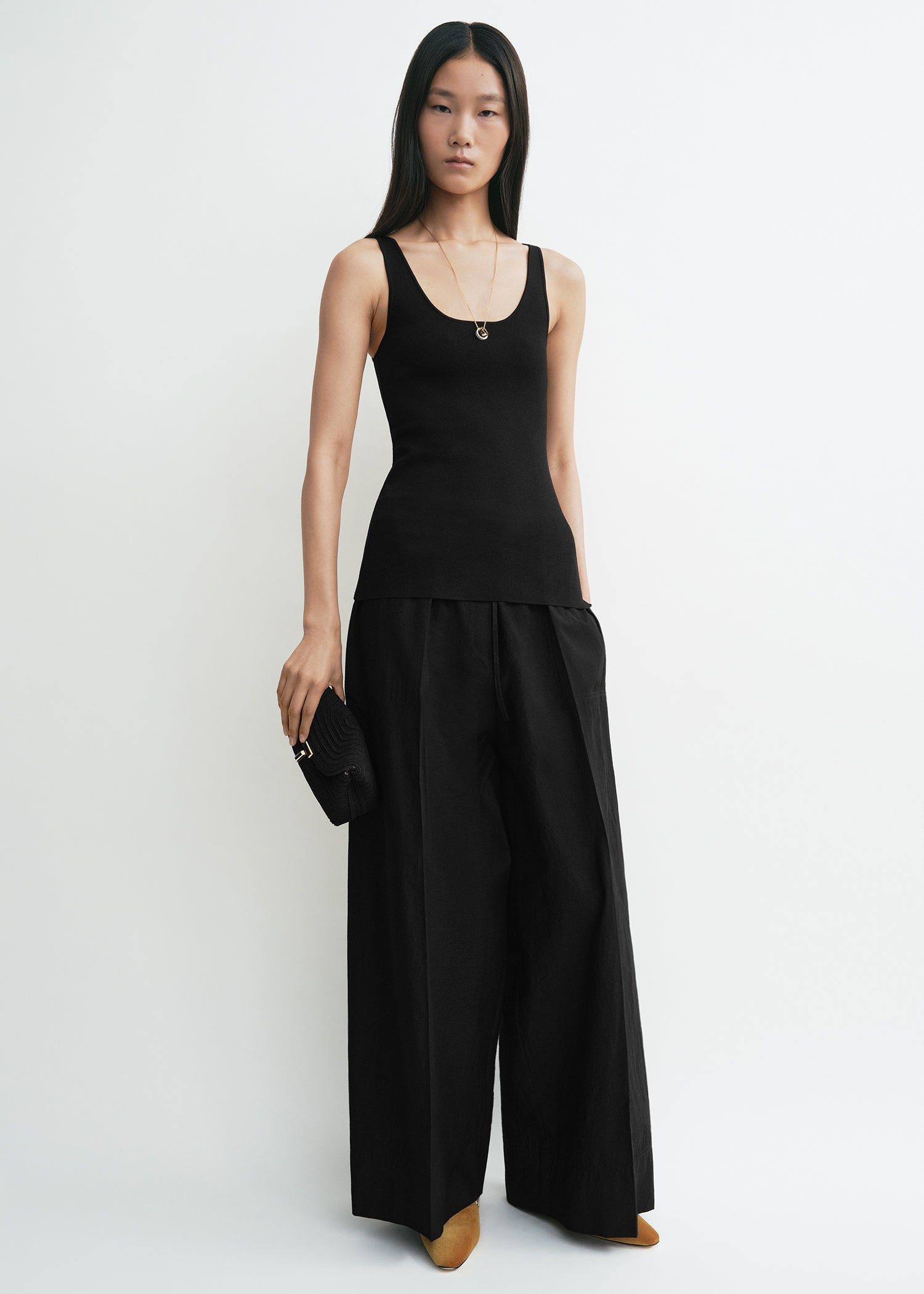 Wide summer trousers black - 2