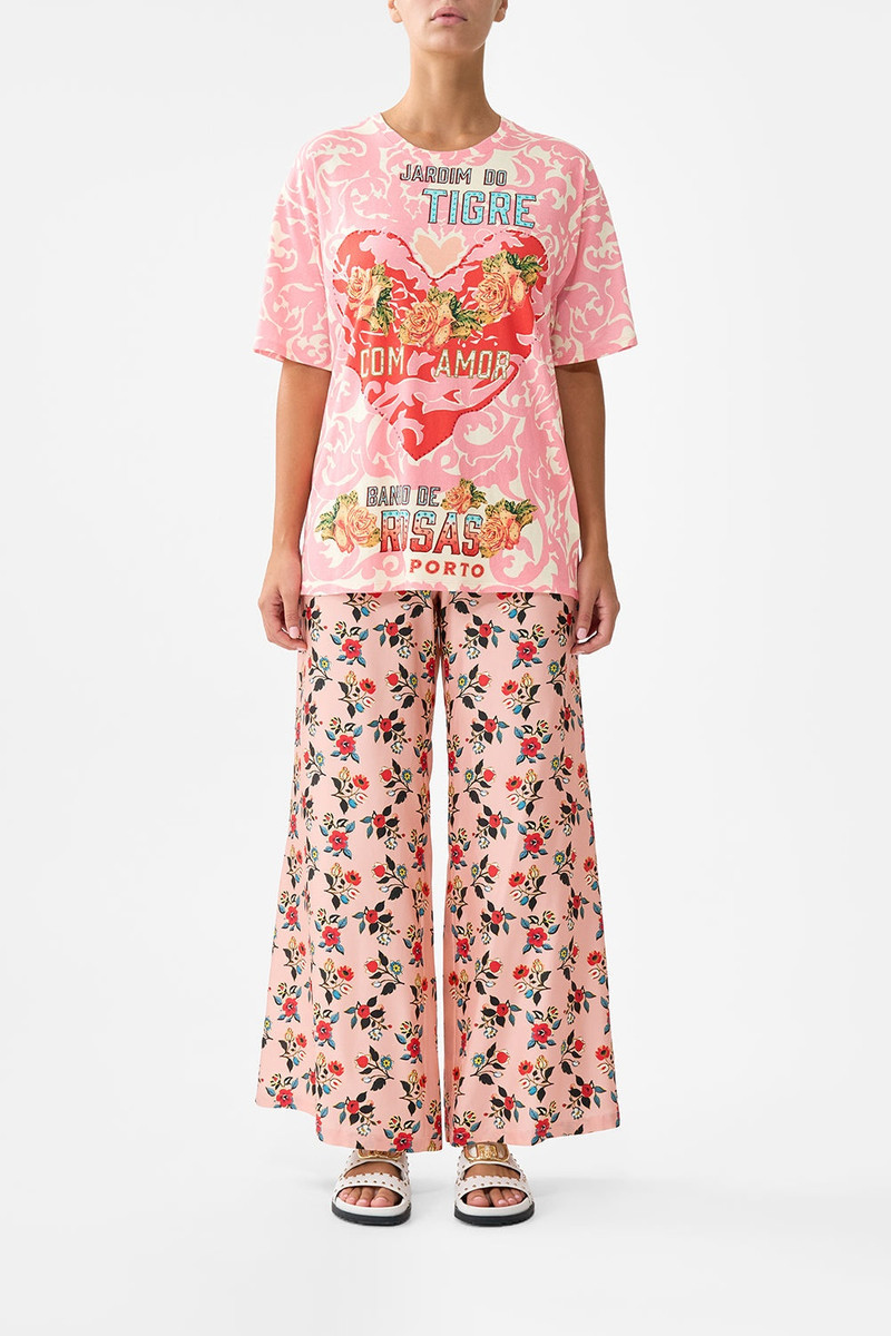 CAMILLA OVERSIZED BAND TEE - PINK outlook