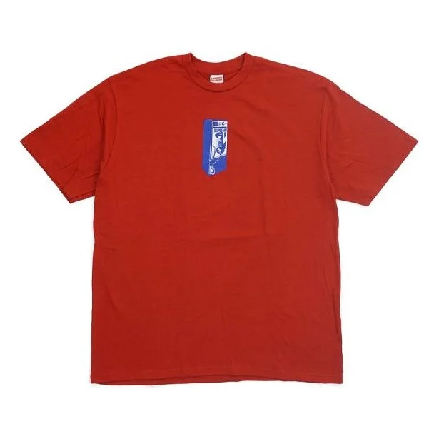 Supreme FW18 Payphone Tee Red Public Phone Printing Short Sleeve Unisex SUP-FW18-463 - 1