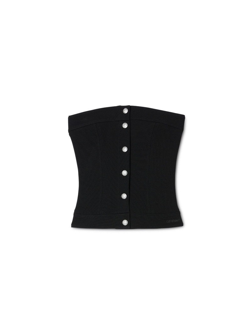 Black Jersey Corset Top 1