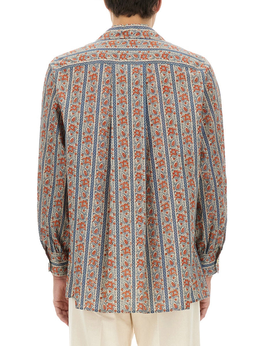 Valentino Men Pajama Shirt With "Voyage Imaginaire" Print - 3