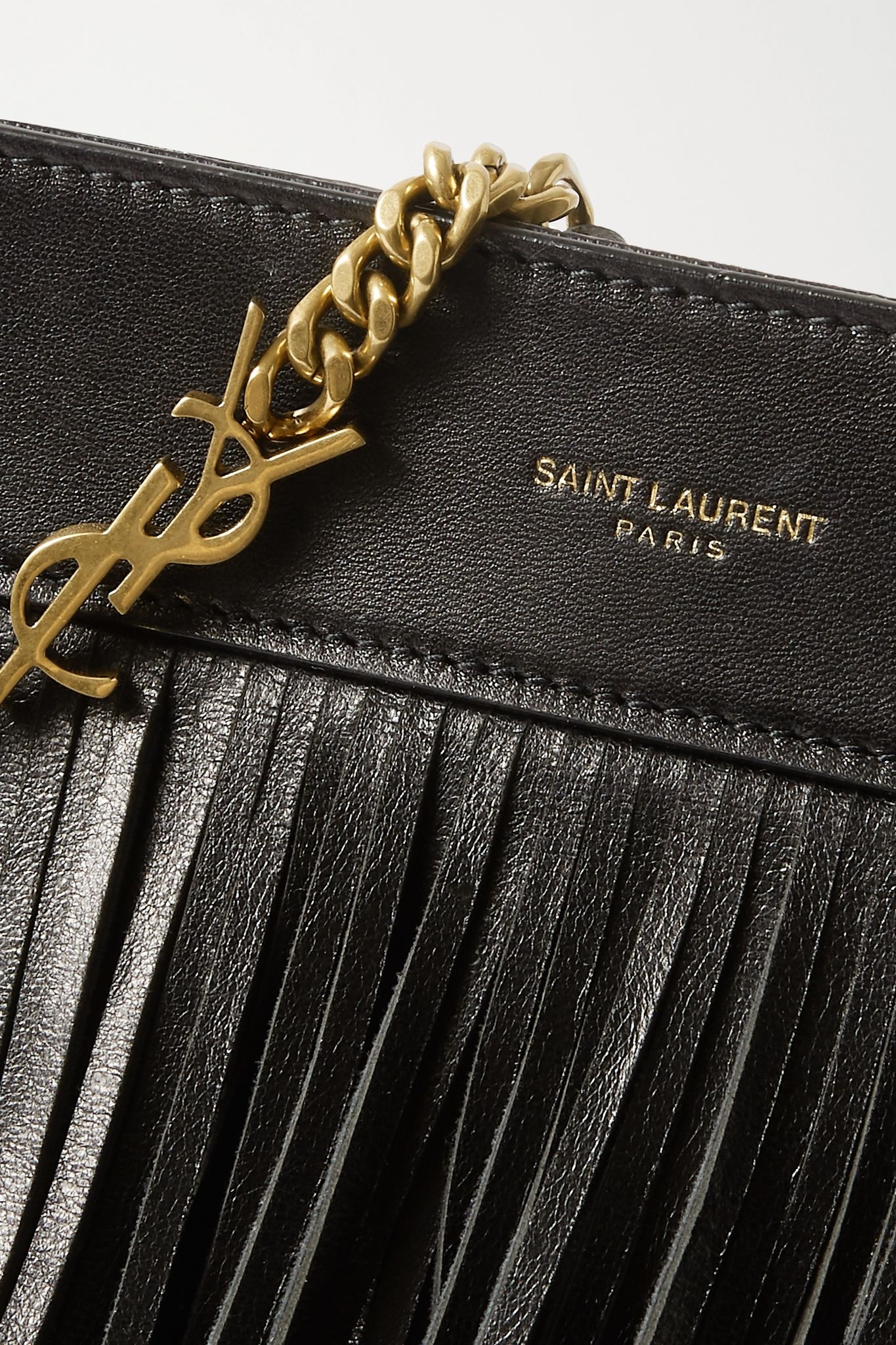 Grace large fringed leather and suede shoulder bag - 4